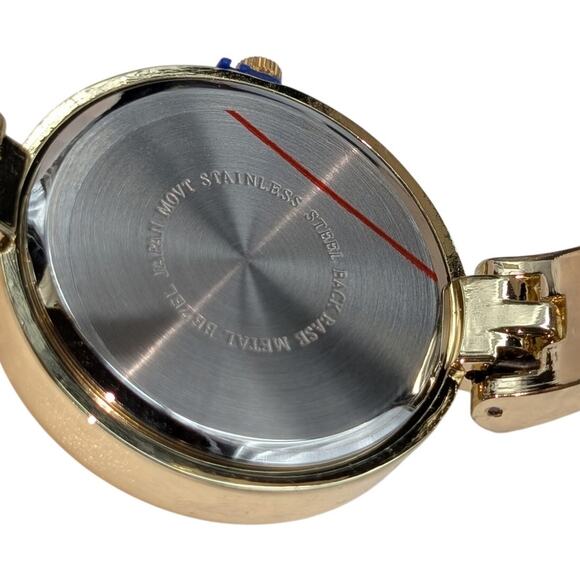 Cato Leopard NWT Hinged Gold Tone Bangle Bracelet Watch - Picture 4 of 6